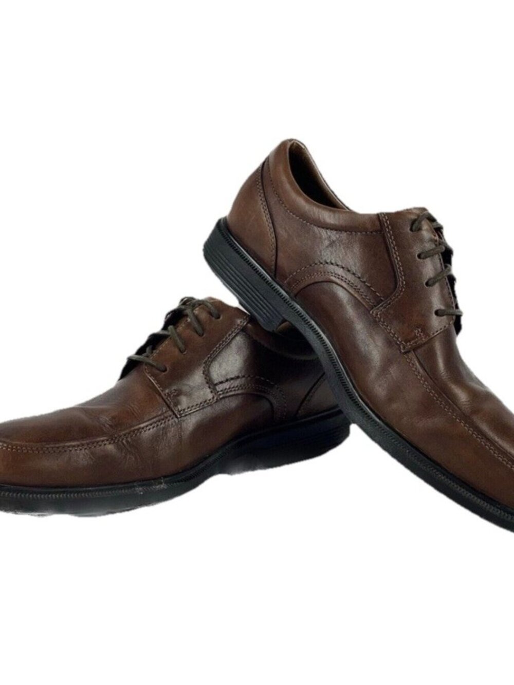 Rockport DPluxe Apron Toe Brown Oxfords Plain Toe Shoes Men’s Size 9.5